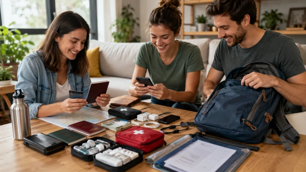Preparation Travel Baggage Documents