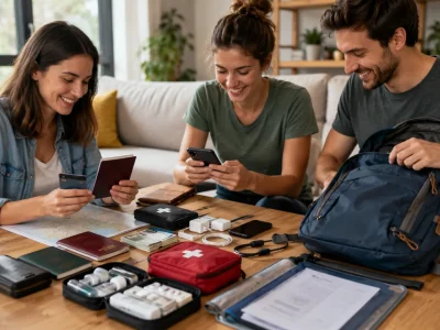 Unforeseen checklists for shared travel: health, money, backup and B plans