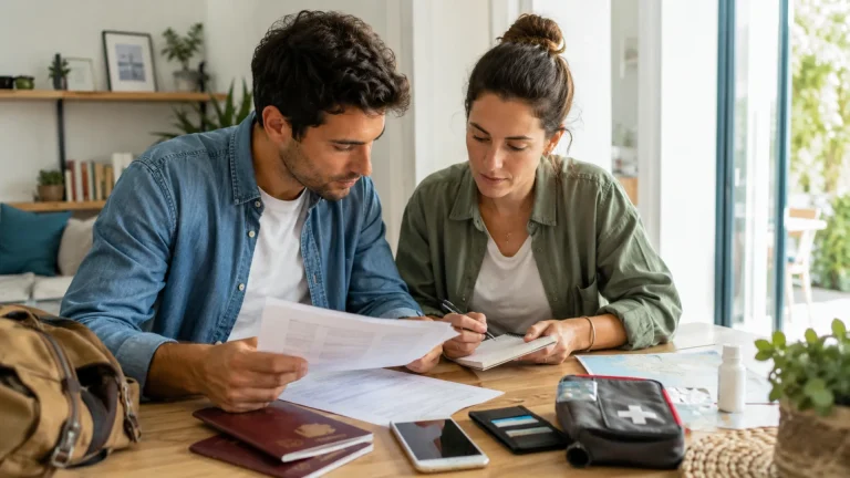 Couple Plans Travel Documents