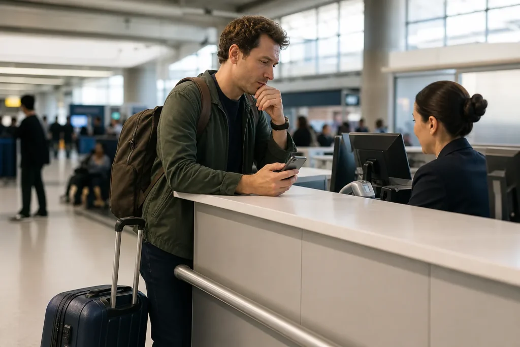 Traveler controls the new route after a lost coincidence