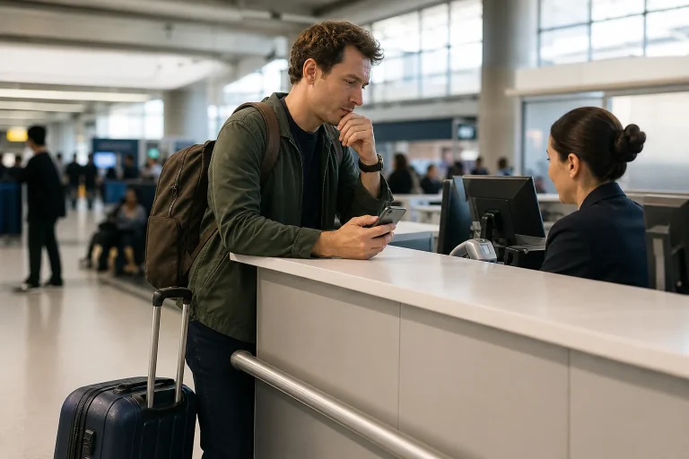 Traveler controls the new route after a lost coincidence