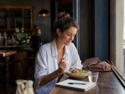 Eat alone on the road without feeling out of place