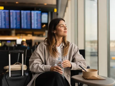 Long staircase to the airport: how to turn it into useful time