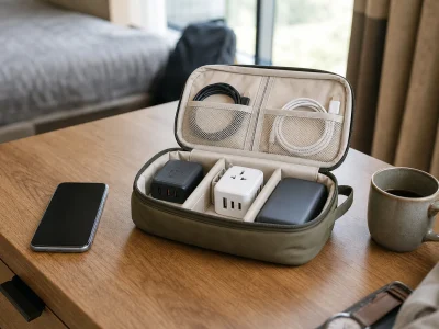 Suit technology: cables, adapters and backups without bringing too much