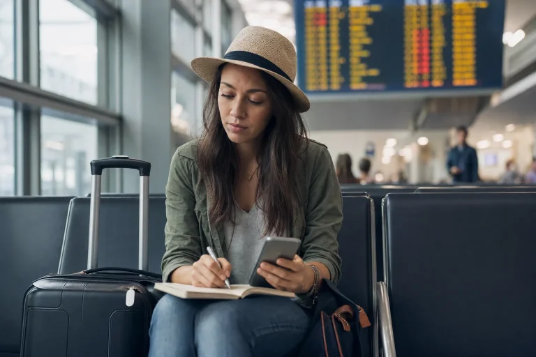 Traveller arranges a new plan after flight cancellation