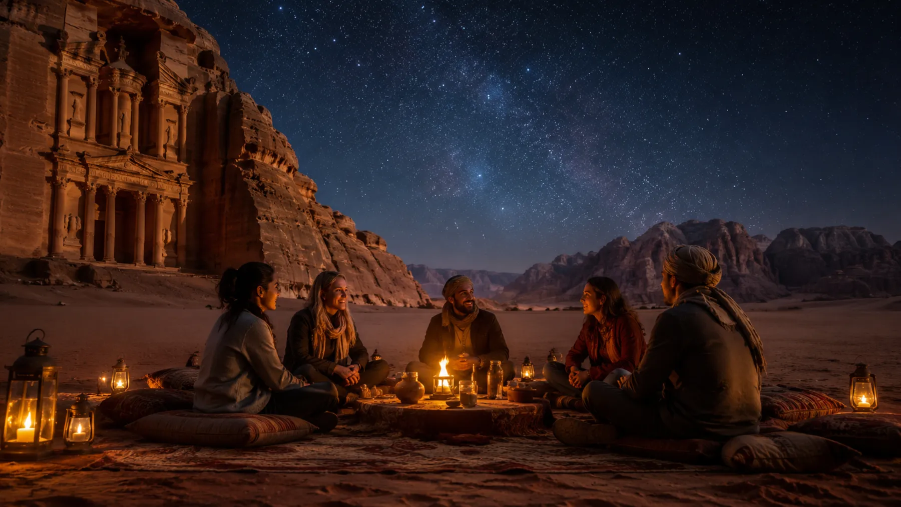 Jordan Petra Wadi Rum Desert Group