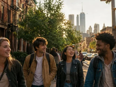 New York with newly known comrades: energy, neighborhoods and freedom